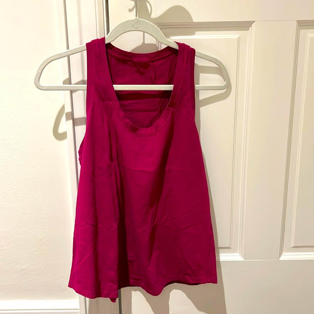 Lululemon Racerback Tank. Size 8. Raspberry color